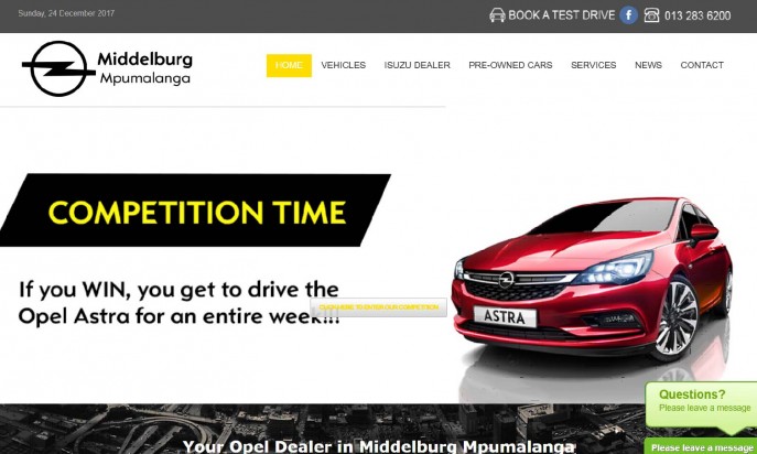 Opel Dealer Middelburg by Auto Digital Technologies (Pty) Ltd