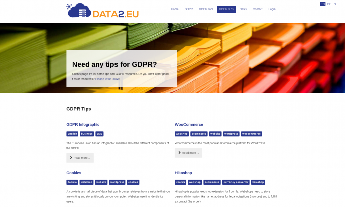 Data2.eu - GDPR Processing Index by Peter Martin & Sigrid Gramlinger