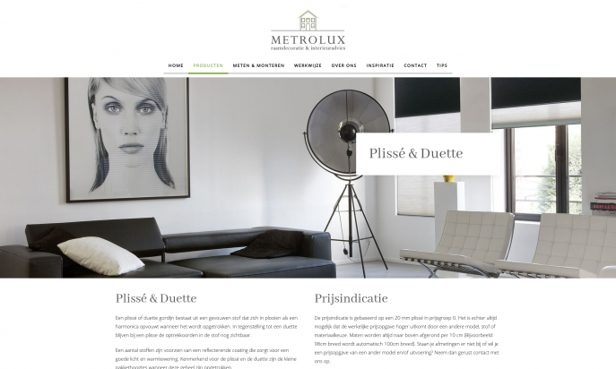 Metrolux - Raamdecoratie op maat by db8