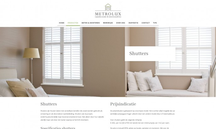 Metrolux - Raamdecoratie op maat by db8