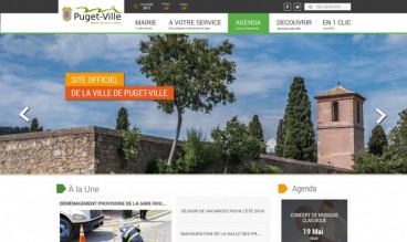 Site officiel de la ville de Puget-Ville by AGENCE DIGITALE