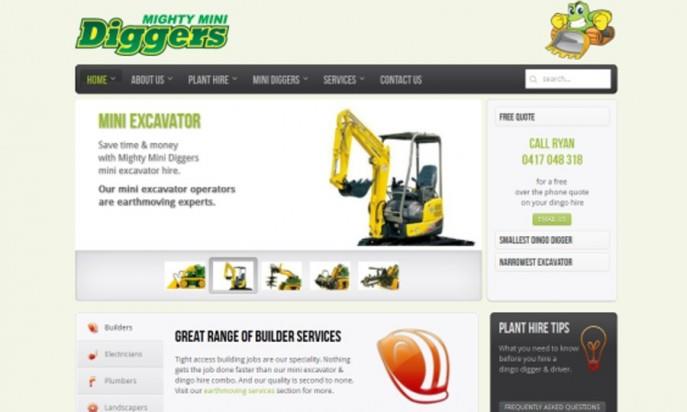 Mighty Mini Diggers Earthmoving And Excavator Services by GWS Desk