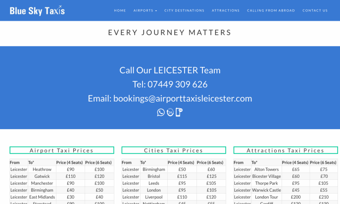 Airport Taxis by Fresh Web Services Ltd