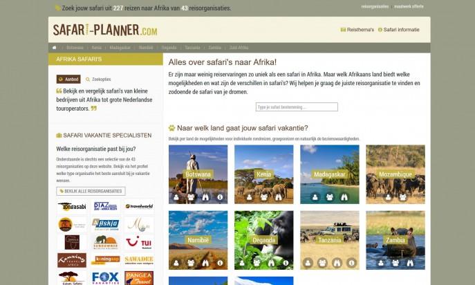 safari-planner.com by Open Source Design