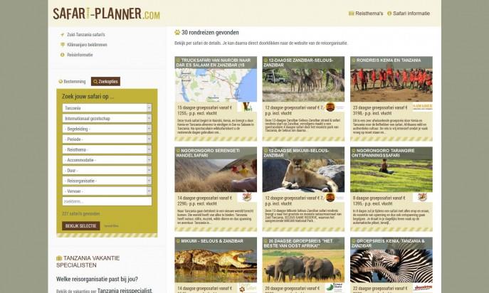 safari-planner.com by Open Source Design