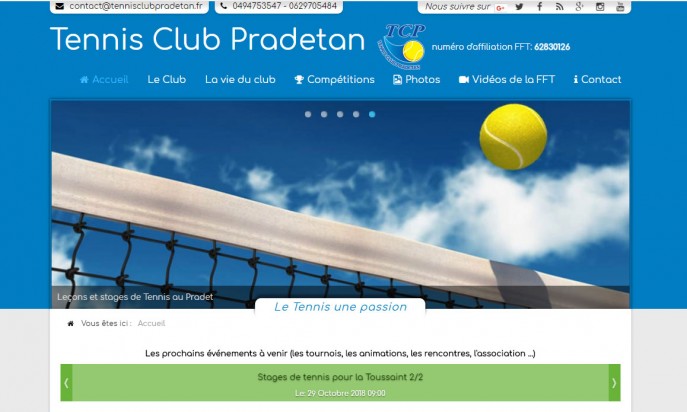 The Tennis Club Pradetan association in the Var by Easy Connect 83