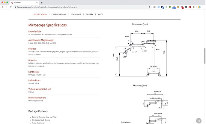 Laboamerica - Microscope Manufacturers by J2 Studio