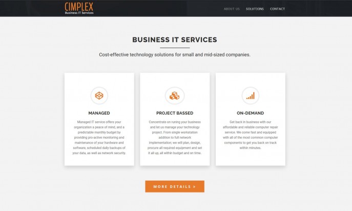 Cimplex Business IT Services by Web Design Ideas