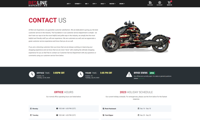 Red Line Superstore by New Line Web Design