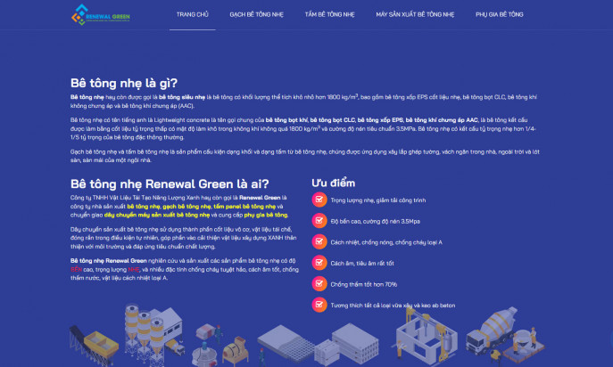 Bê tông nhẹ Renewal Green by Lam Tuong